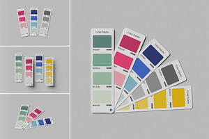 Color Palette Card Mockup, an Advertising Mockup by hokagata