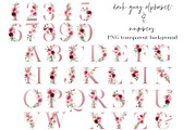 Watercolor flowers Pink & Marsala, an Illustration by Larisa Maslova (Thumbnail 4 of 14)