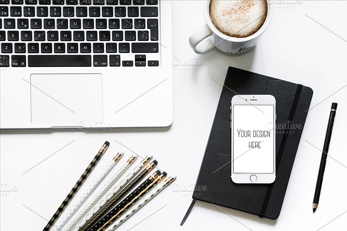Office Mockups, an iPhone Mockup by Ale Estrada (Photo 4 of 8)