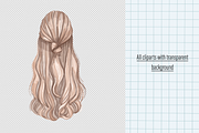 Hair clipart PNG digital download, an Illustration by Illustrator Space (Thumbnail 8 of 8)