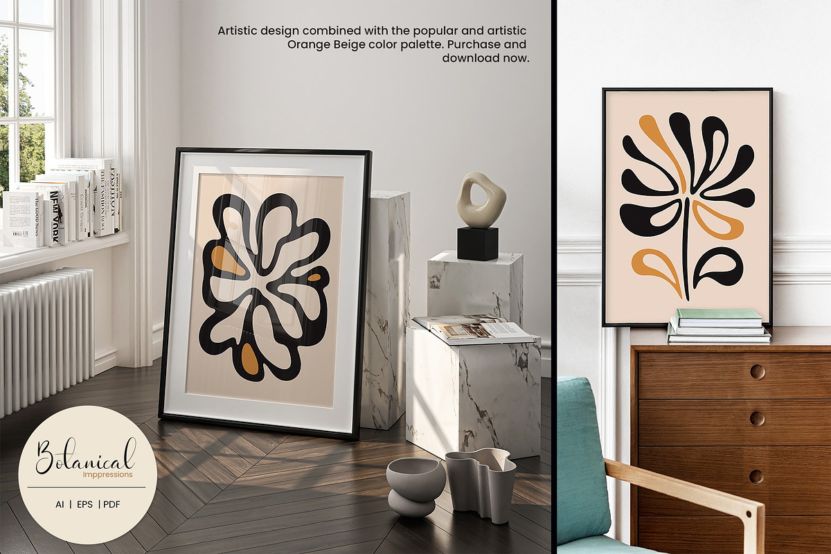 Modern Botanical Harmony Art Print, a Decorative Illustration by Vibrand Studio (Photo 8 of 9)