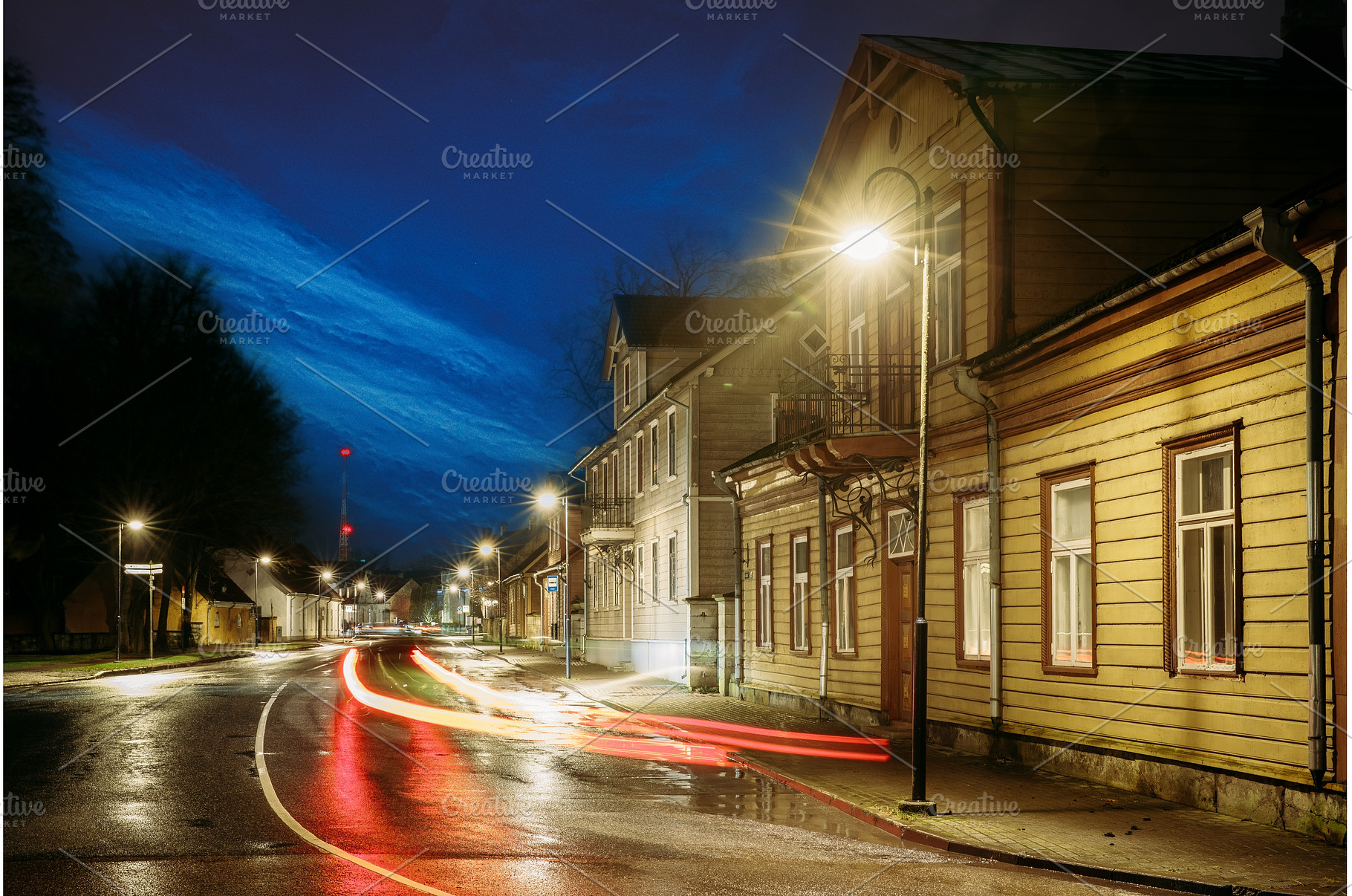 Illuminated historic wooden, an Architecture Photo by Our Amazing World