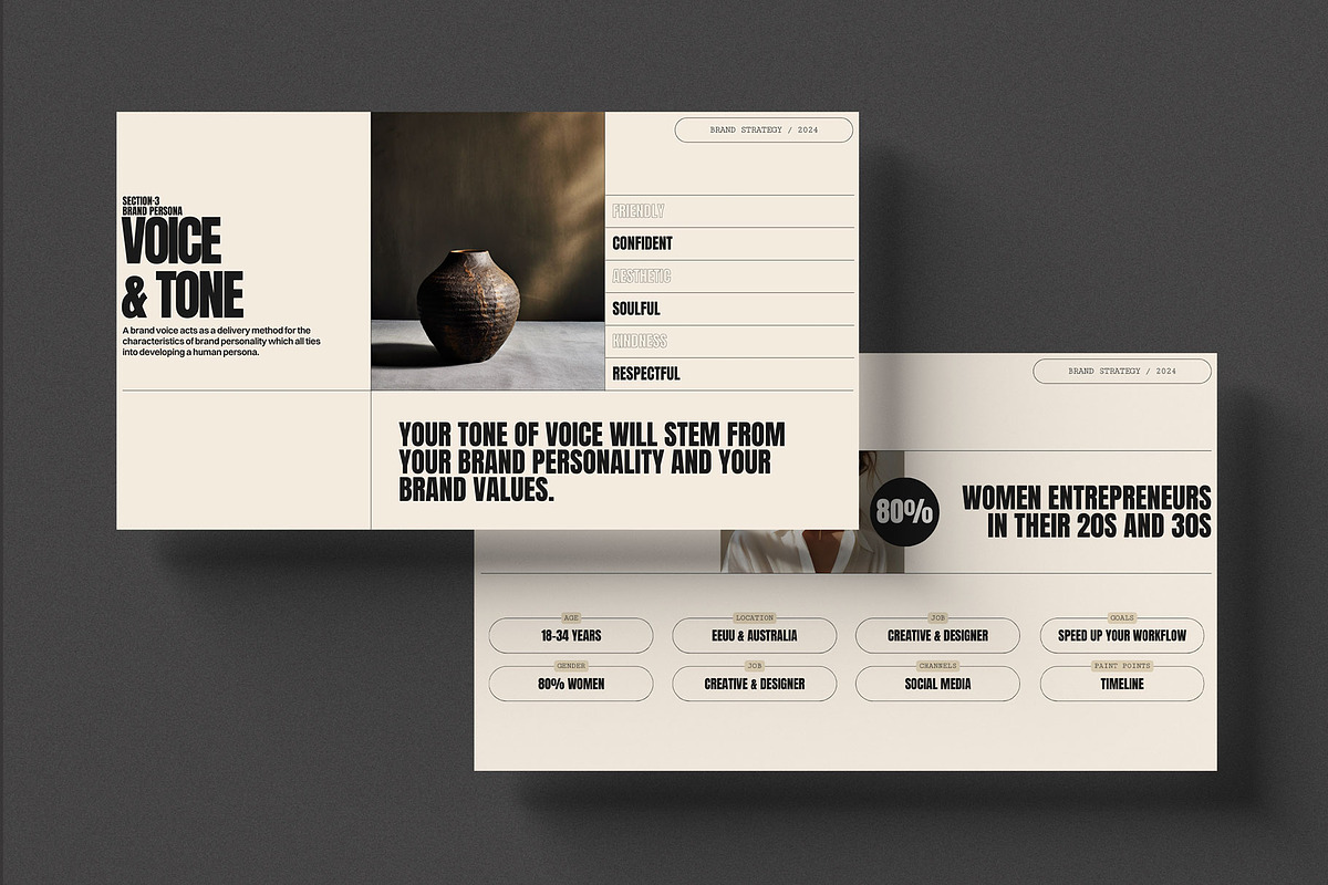 Brand Strategy Template | Canva, a Presentation Template by Moscovita Studio (Photo 7 of 9)