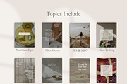 Gut Aesthetic Instagram Posts Canva, a Templates & Theme by Naturopath Hub (Thumbnail 6 of 9)