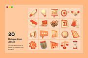 Startup & Investor Pitch 3D Icon Pac, a Finance Illustration by twinstd (Thumbnail 4 of 6)