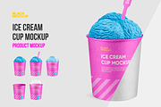 Ice cream cup mockup, a Cups & Container Mockup by BlackMockup (Thumbnail 1 of 10)