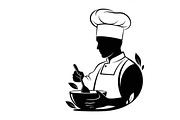 High-quality chef cooking silhouette, an Illustration by Amazin_art (Thumbnail 29 of 31)