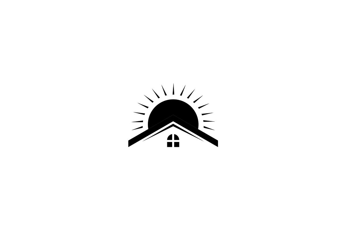 Modern Roof House with Sun Logo, a Branding & Logo Template by Luxury Logos (Photo 3 of 4)