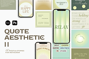 Quote Aesthetics II - CANVA PS, a Social Media Template by Kimo Studio (Thumbnail 1 of 13)