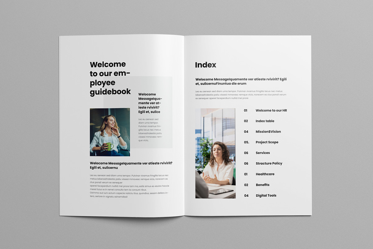 Employee Handbook Template, a Brochure Template by Pixelpick (Photo 8 of 9)