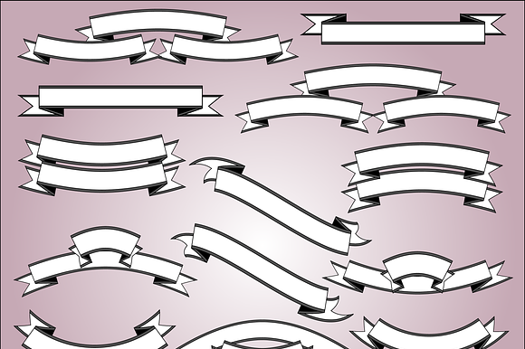 Scrolls and Banner Vectors & Clipart preview 3