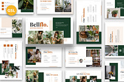 Bellflo Botanical Google Slides, a Presentation Template by kerismaker (Thumbnail 1 of 6)