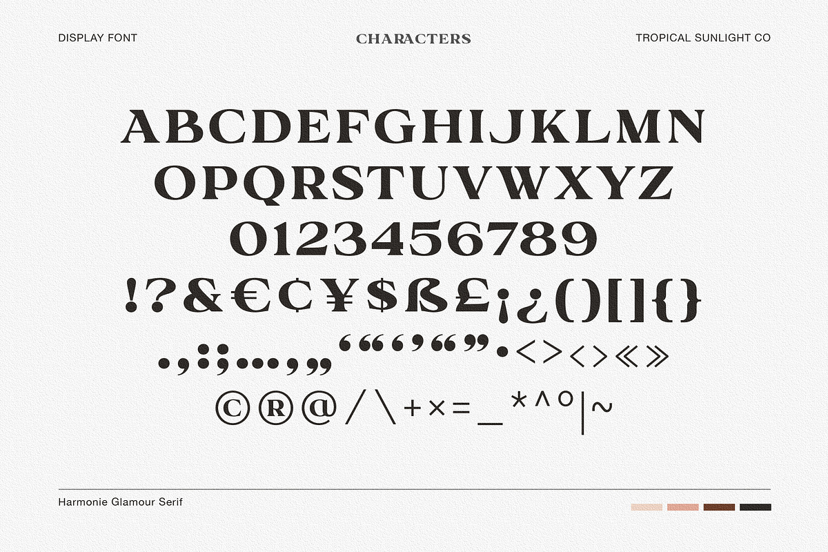 Harmonie Glamour - Modern Font Duo, a Serif Font by TropicalSunlightCo. (Photo 9 of 14)