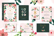 Sweet Floral Wedding Invitation Set, an Invitation Template by wulano (Thumbnail 1 of 6)