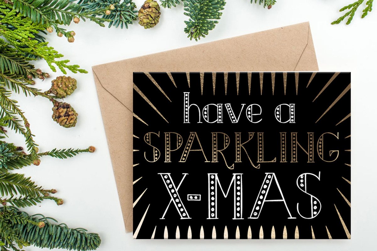 MERRY LIGHTS - Christmas font preview 5