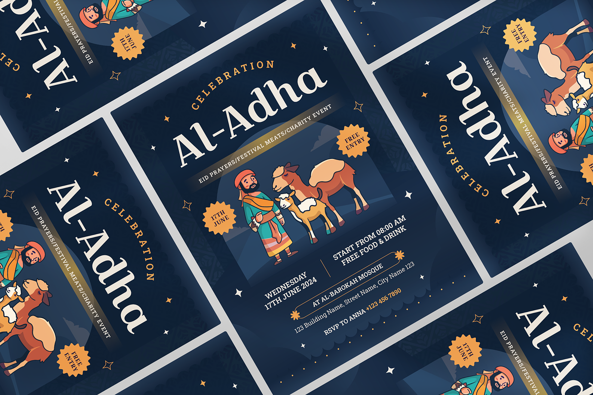 Eid Al Adha Festival Flyer, a Flyer Template by Annora Studio (Photo 3 of 5)