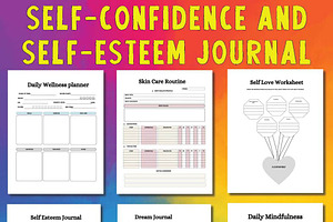 Self-Confidence, Self-Esteem journal, an Education Illustration by Sourcedigi