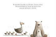 Mom and Baby Animal Clipart, a Decorative Illustration by Pati Charm Studio (Thumbnail 6 of 8)