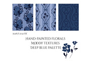 Bedtime florals. Midnight Patterns, a Pattern Graphic by PaperJamLab (Thumbnail 3 of 13)