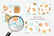 Oatmeal cookies, a Food Illustration by OlyaSenko (Thumbnail 6 of 7)