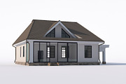 House with attic, an Architecture 3D Model by profdesign (Thumbnail 8 of 18)