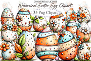Whimsical Easter Egg Clipart, an Illustration by designcity5 (Thumbnail 1 of 5)