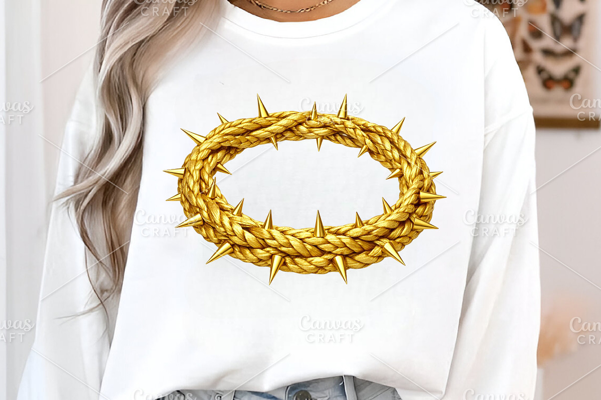 Gold Crown Of Thorns PNG, an Illustration by Canvas Craft (Photo 3 of 6)