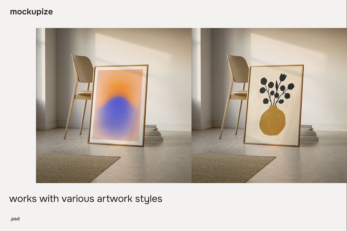 5x7 Floor Leaning Frame Mockup, a Household Mockup by mockupize (Photo 5 of 7)