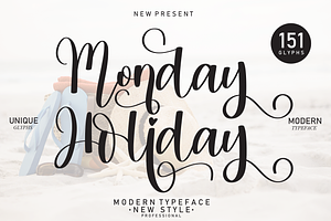 Monday Holiday Handwritten Font