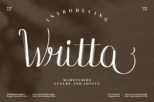 Writta Script Fonts