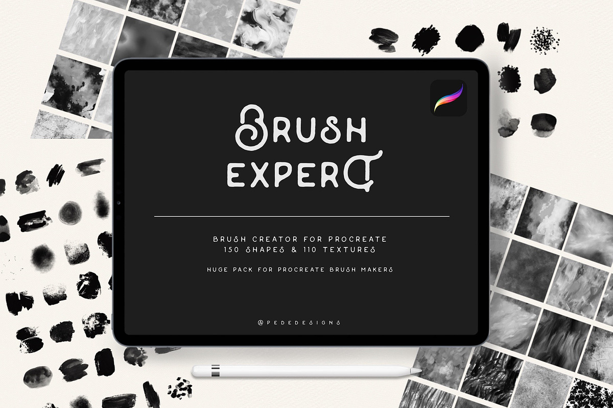 Brush Expert for Procreate, a Brush Add-On by PeDe Designs (Photo 1 of 8)
