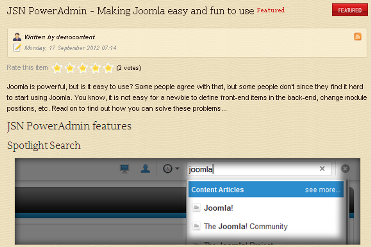 JSN Vintage - Creative Joomla Theme, a Websites & App Template by JoomlaShine (Photo 3 of 5)