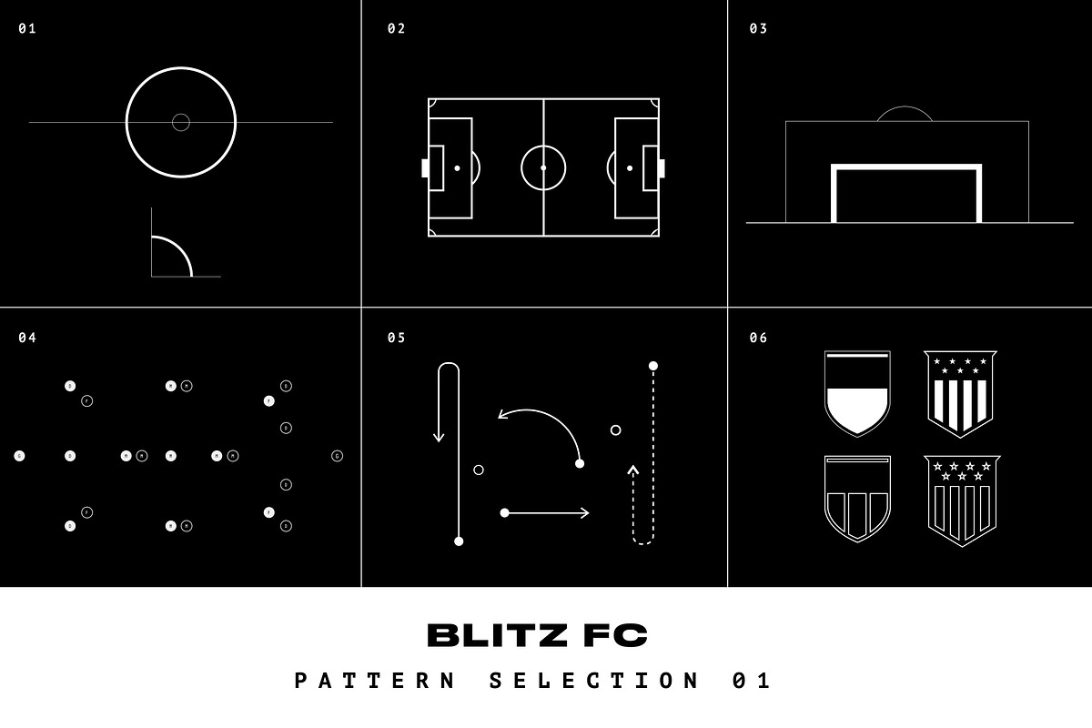 BLITZ F.C. - FUTBOL VECTOR PACK, a Pattern Graphic by GOAT Design Co. (Photo 5 of 8)