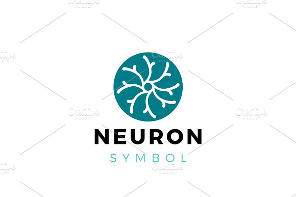 Abstract Neuron Symbol Logo Design preview 2