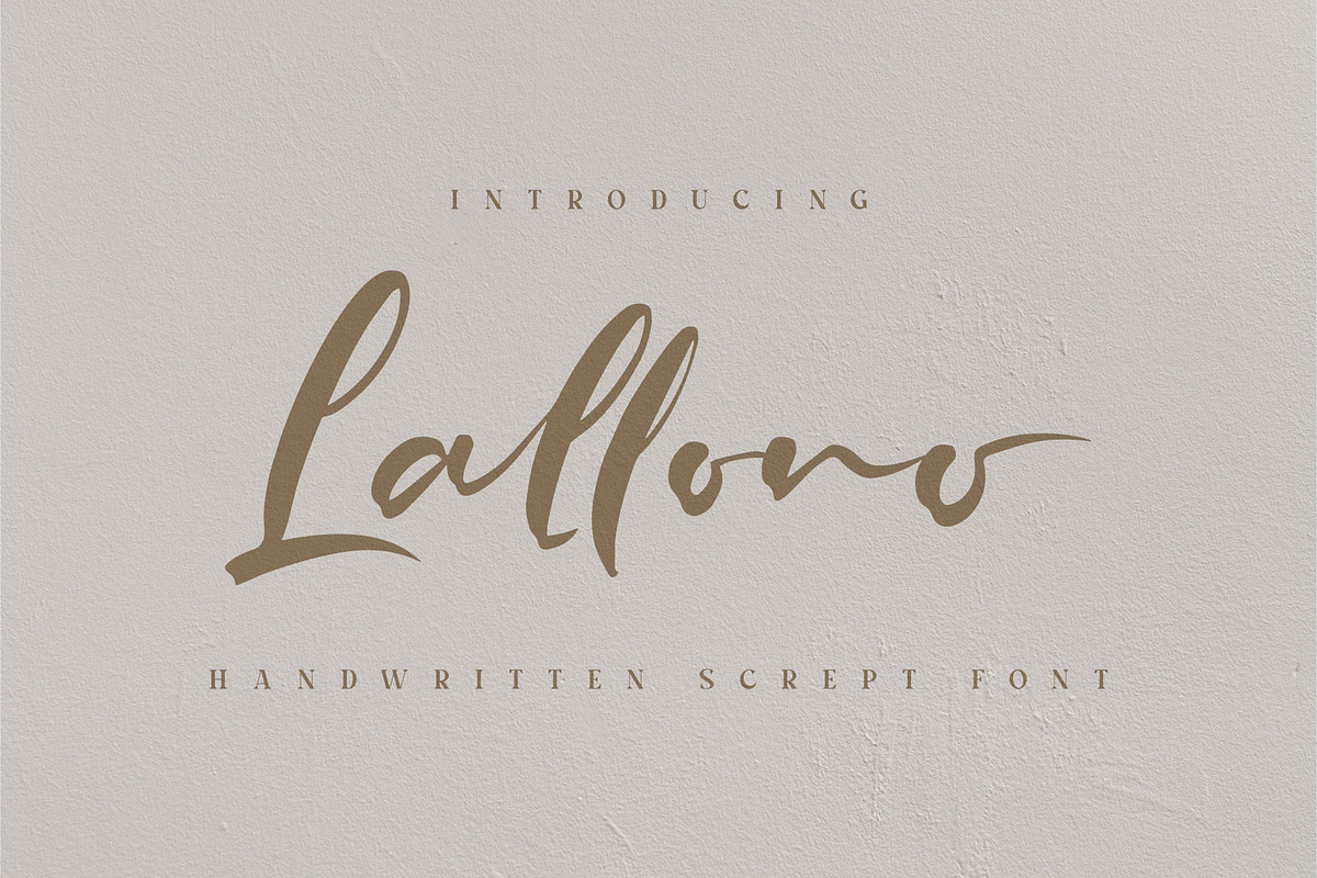 Lallono, a Script Font by alit design (Photo 1 of 13)