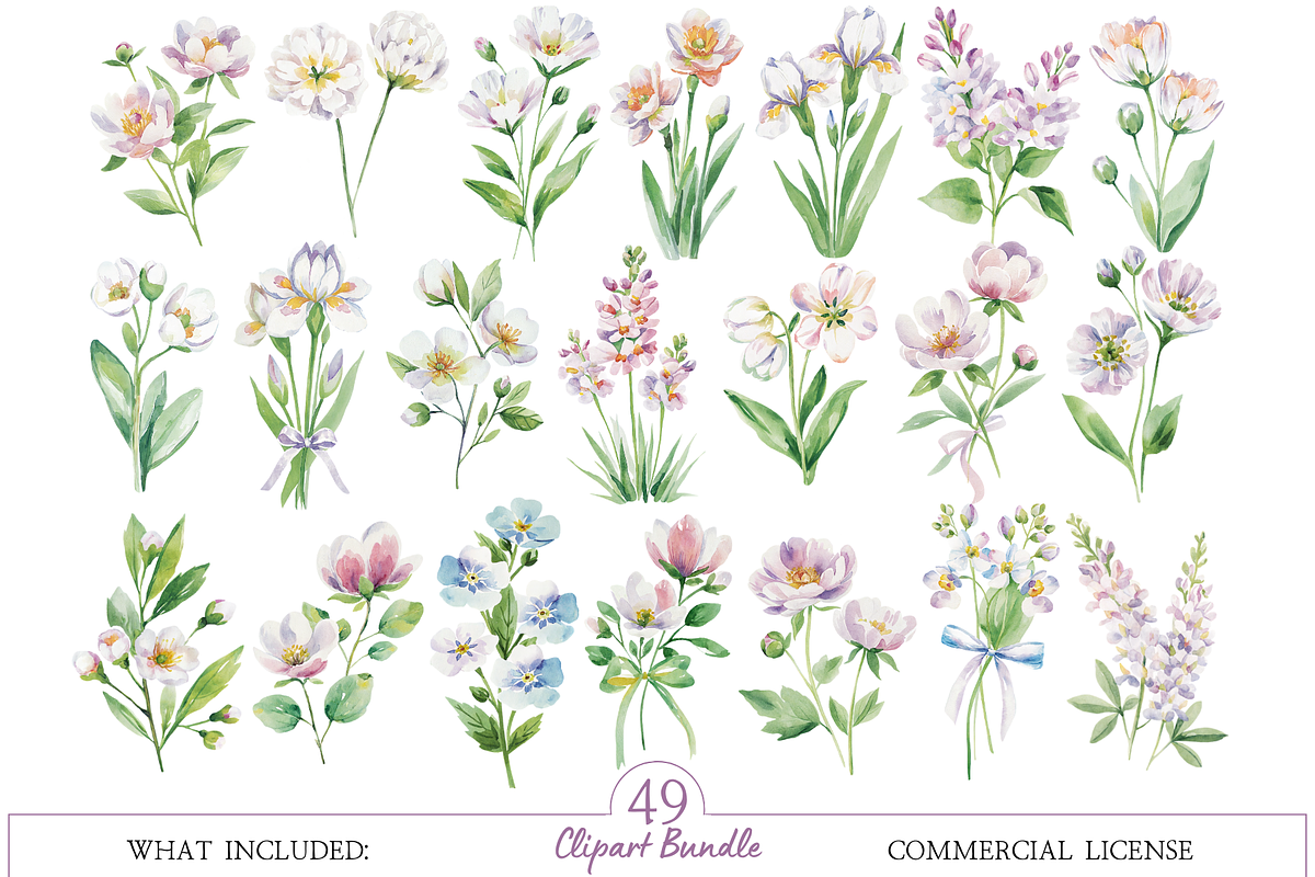 Blush and Dusty Rose Wildflower, an Illustration by MockupWizard (Photo 2 of 6)