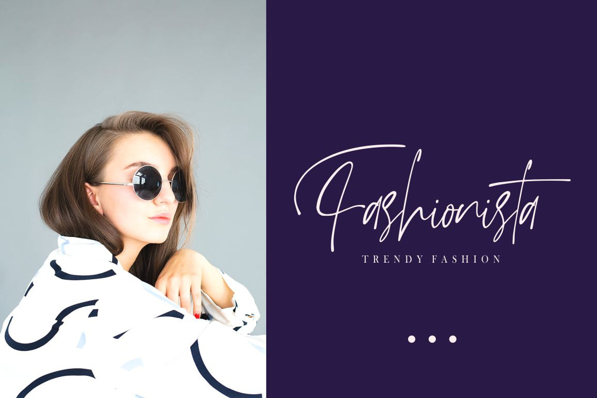 Emilliya // Luxury Signature Font preview 2