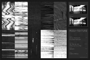 8K Glitch & Printed Textures
