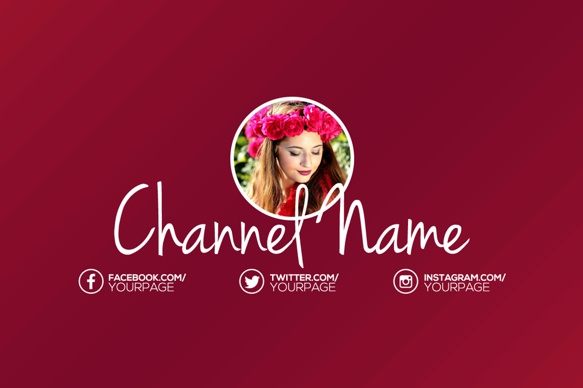 Gradient Youtube Channel Art Banners, a Social Media Template by RussGFX (Photo 5 of 6)