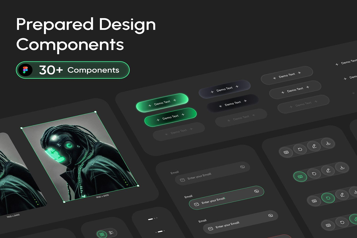 Nebulart - AI Art Generator App, an UI Kit Template by Creative Perspective (Photo 6 of 8)