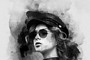 Portrait Painting Watercolor Photo, an Action Add-On by Photoshop Action (Thumbnail 7 of 22)