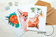 Foxes & Whales (2 watercolor sets), an Animal Illustration by 4erta (Thumbnail 5 of 10)