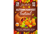 Autumn festival event flyer, a Seasonal Illustration by Seavector Studio (Thumbnail 2 of 3)