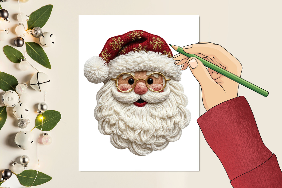 Yarn Santa Png Crochet Yarn Christma, an Illustration by designcity5 (Photo 4 of 8)