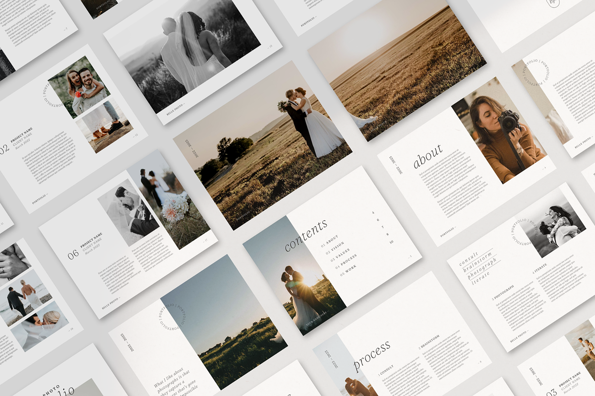 Photography Portfolio Template Canva, a Marketing Template by frommakertomaker (Photo 2 of 10)