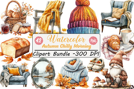 Autumn Chilly Morning Clipart