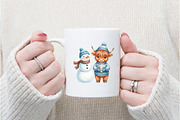 Christmas Png, Sublimation Design, an Illustration by Watercolor design (Thumbnail 5 of 6)
