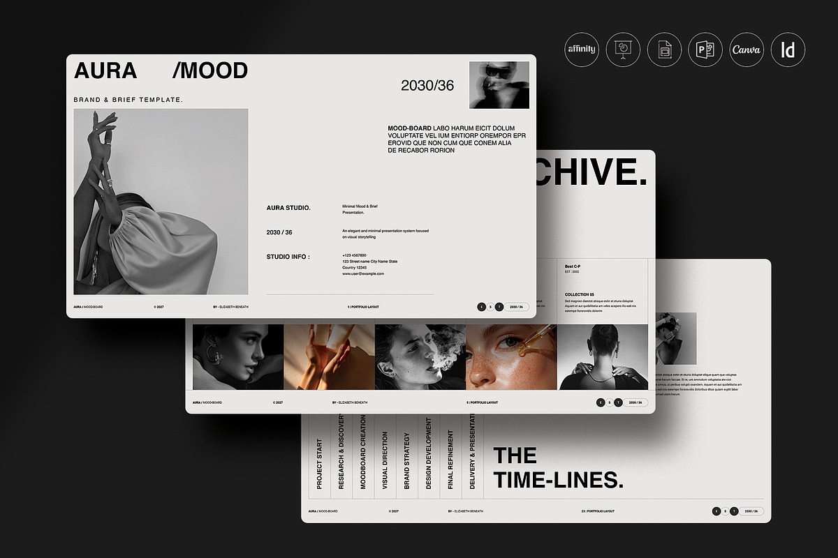 Aura Mood & Brief Template | Canva, a Presentation Template by TemplateFolio-Shop (Photo 13 of 13)