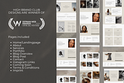 Elementor WordPress Template 'Cahaja, a WordPress Template by highbrandclub (Thumbnail 4 of 9)