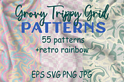 Groovy Trippy Grid Patterns, a Pattern Graphic by Michiru13 (Thumbnail 1 of 23)
